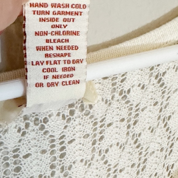 Sundance Ivory Pointelle Josalyn, BellSleeves Sweater Dress with Lining- size PL - Picture 6 of 11